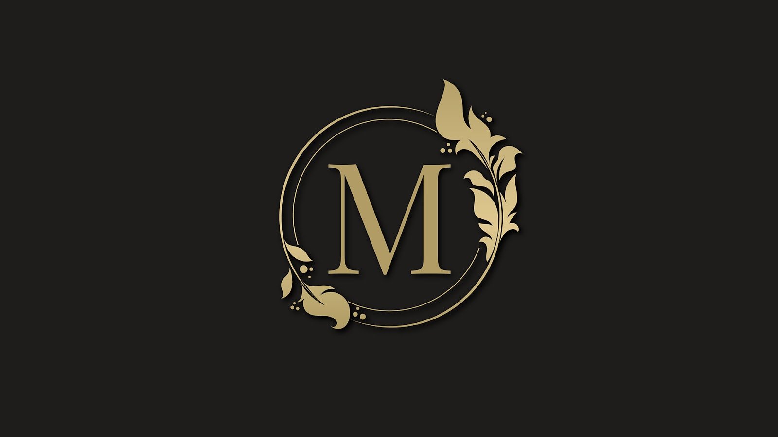 Golden elegant logo with frame - AI Free Download