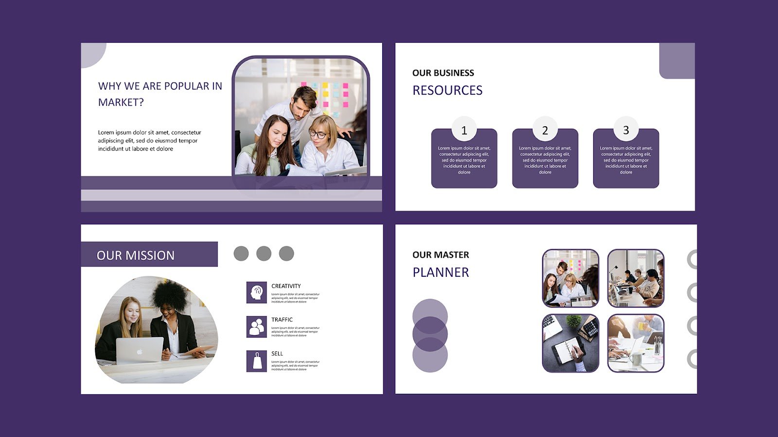 Blue and white company profile presentation - Presentations and Slides Free Download