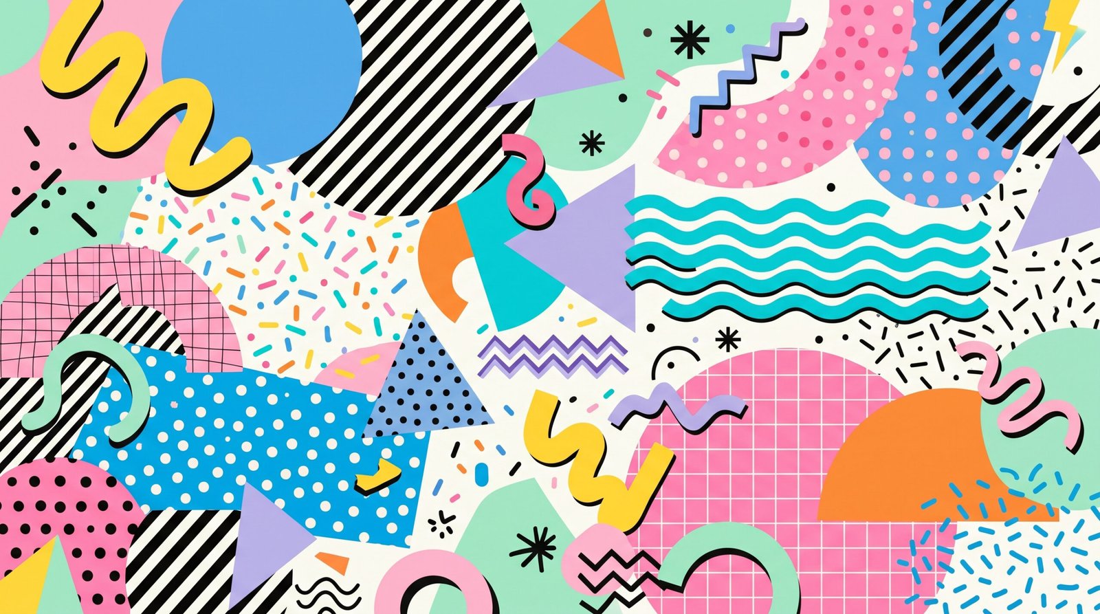 Creative Memphis Backgrounds Free – Bright & Playful Design Resources