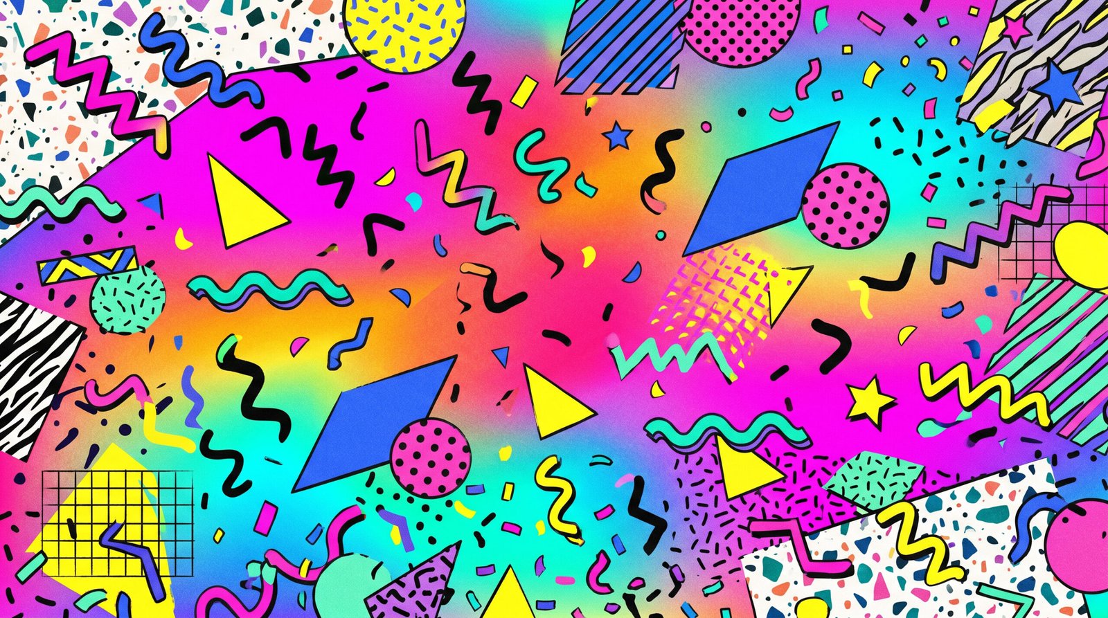 Memphis Design Background Free Download – Trendy Abstract Patterns 2026
