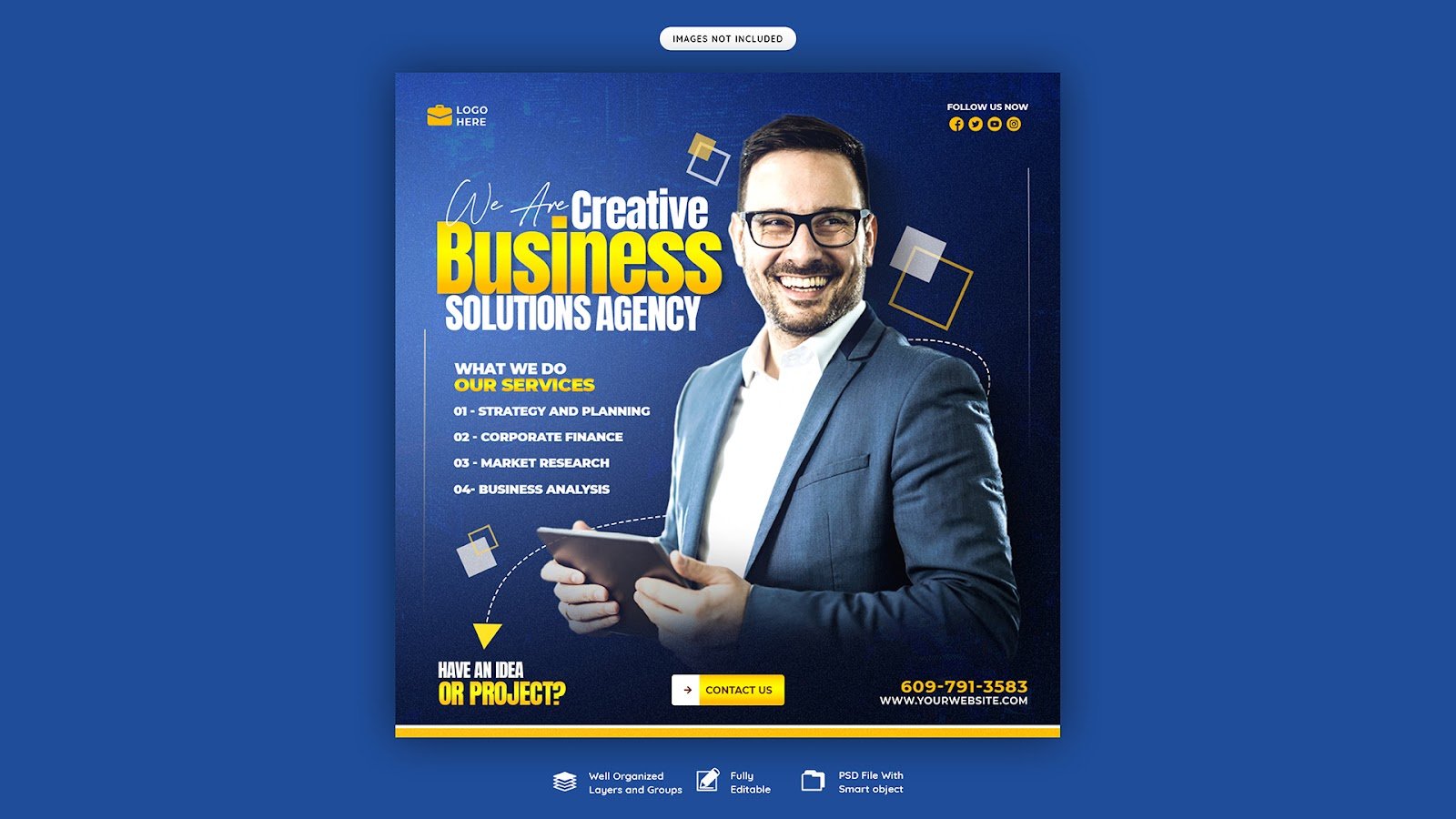 Business Social Media Banner – PSD Free Download