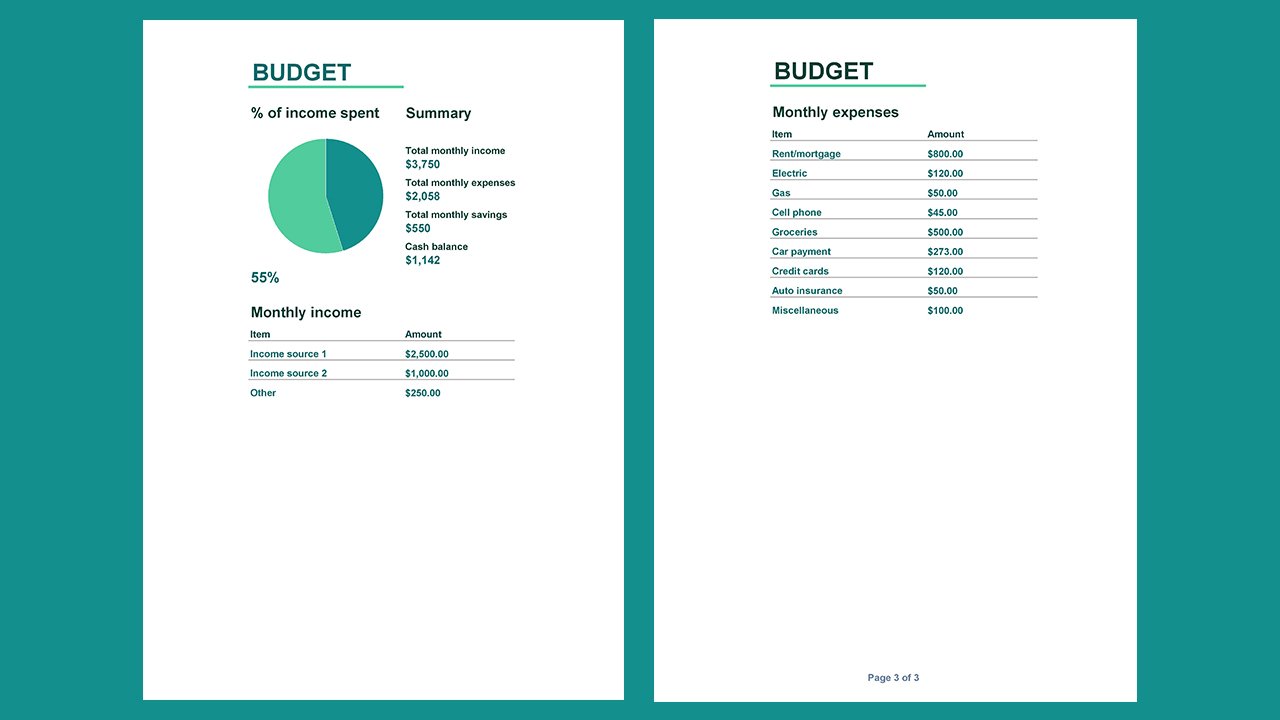 Manage My Money - Excel Templates Free Download