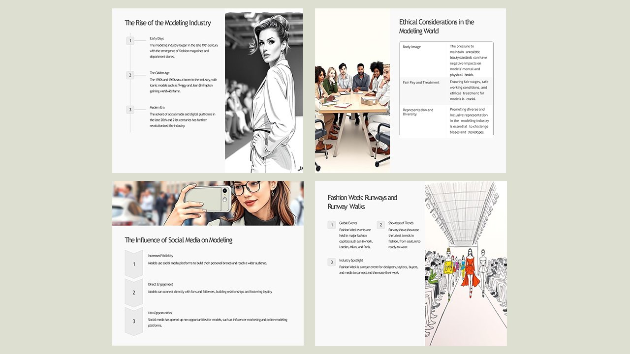 Free Model Fashion Concept Slides themes and PowerPoint templates - Microsoft Powerpoint Templates Free Download