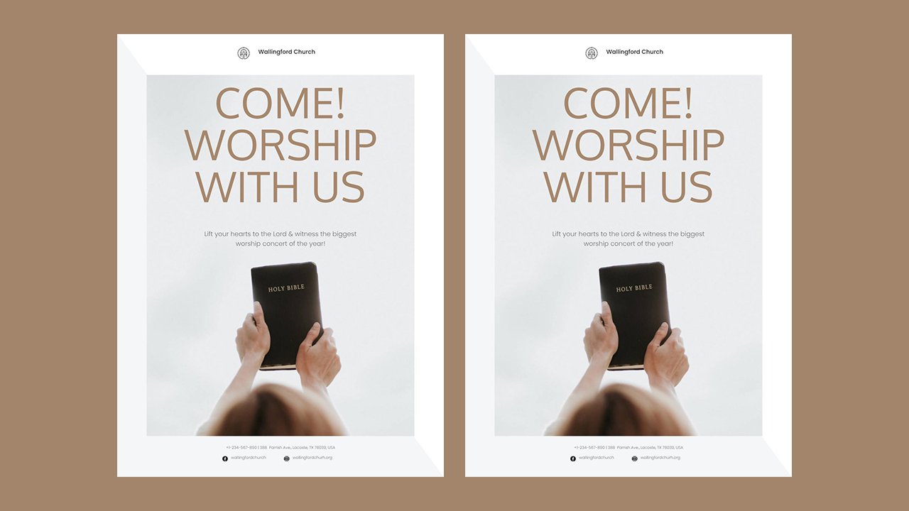 Worship Church Magazine Ads Template - Indesign Templates Free Download