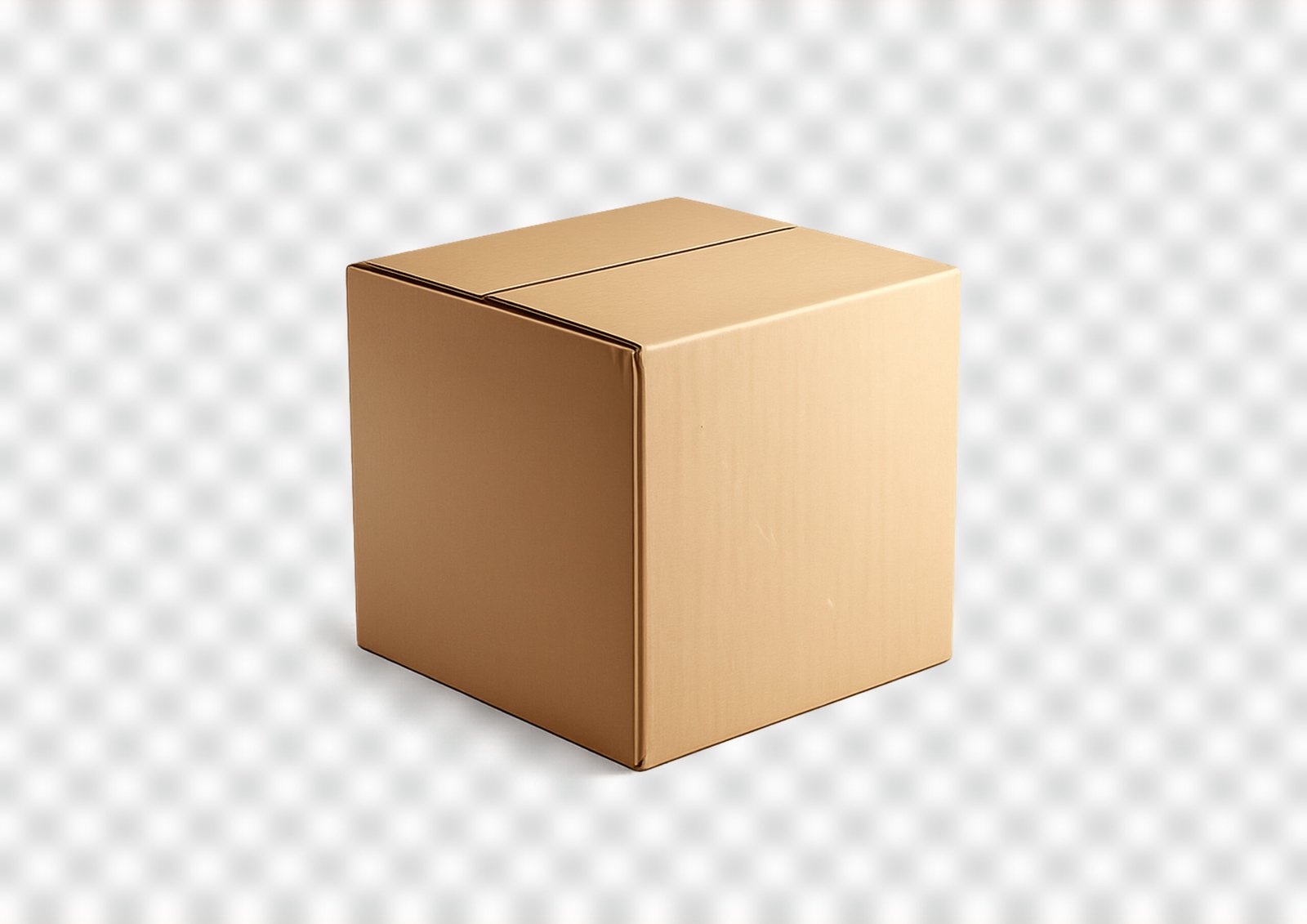 Download Cardboard Box Mockup PNG Free – Realistic Packaging Design Template